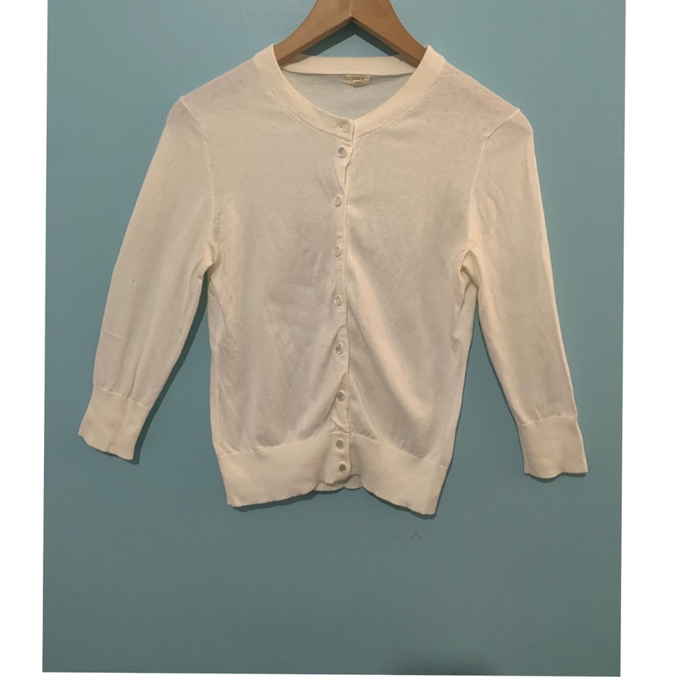 J.Crew Cream Cadigan